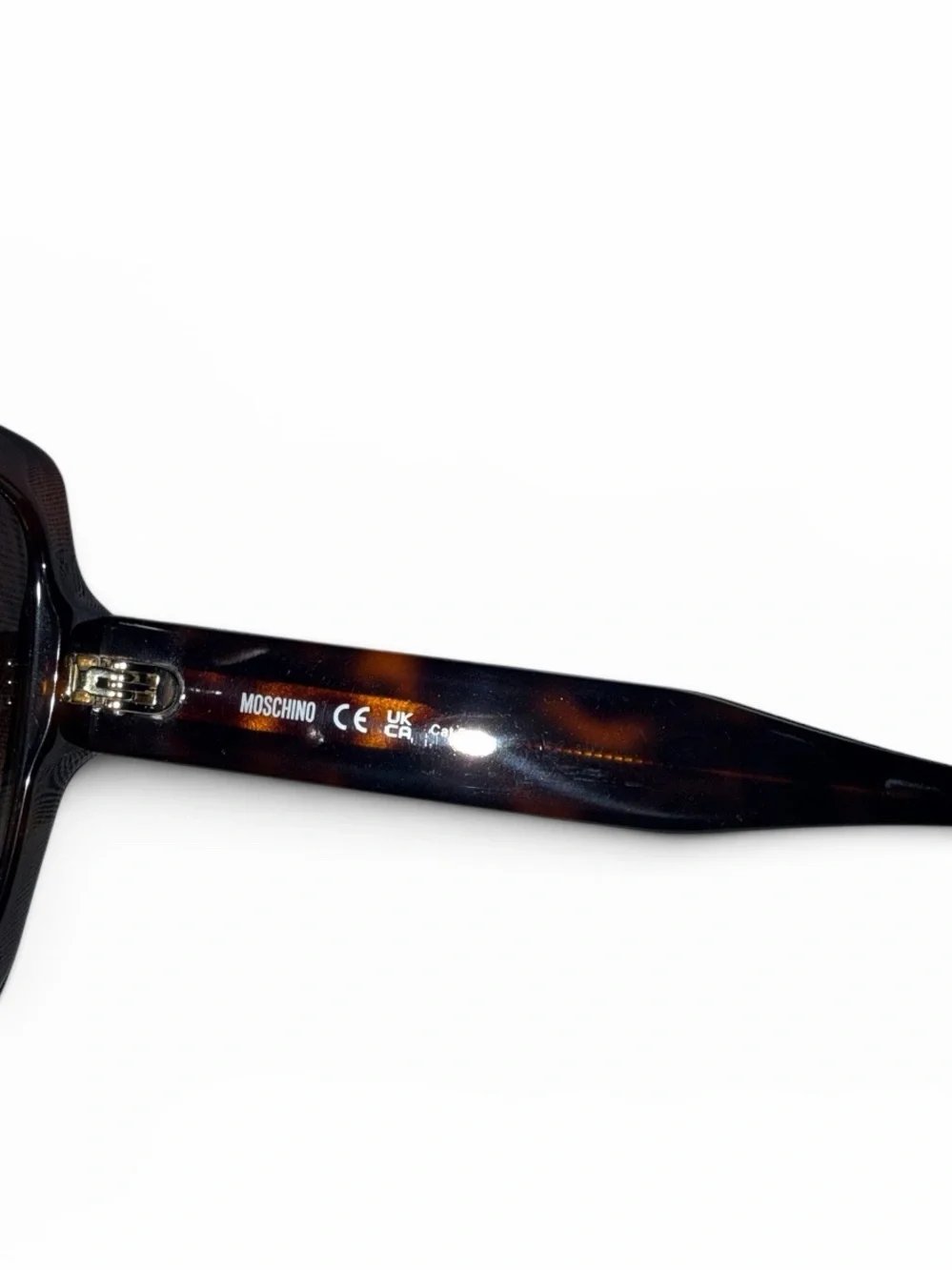 Moschino Tortoiseshell Square-Frame Sunglasses with Gradient Lenses